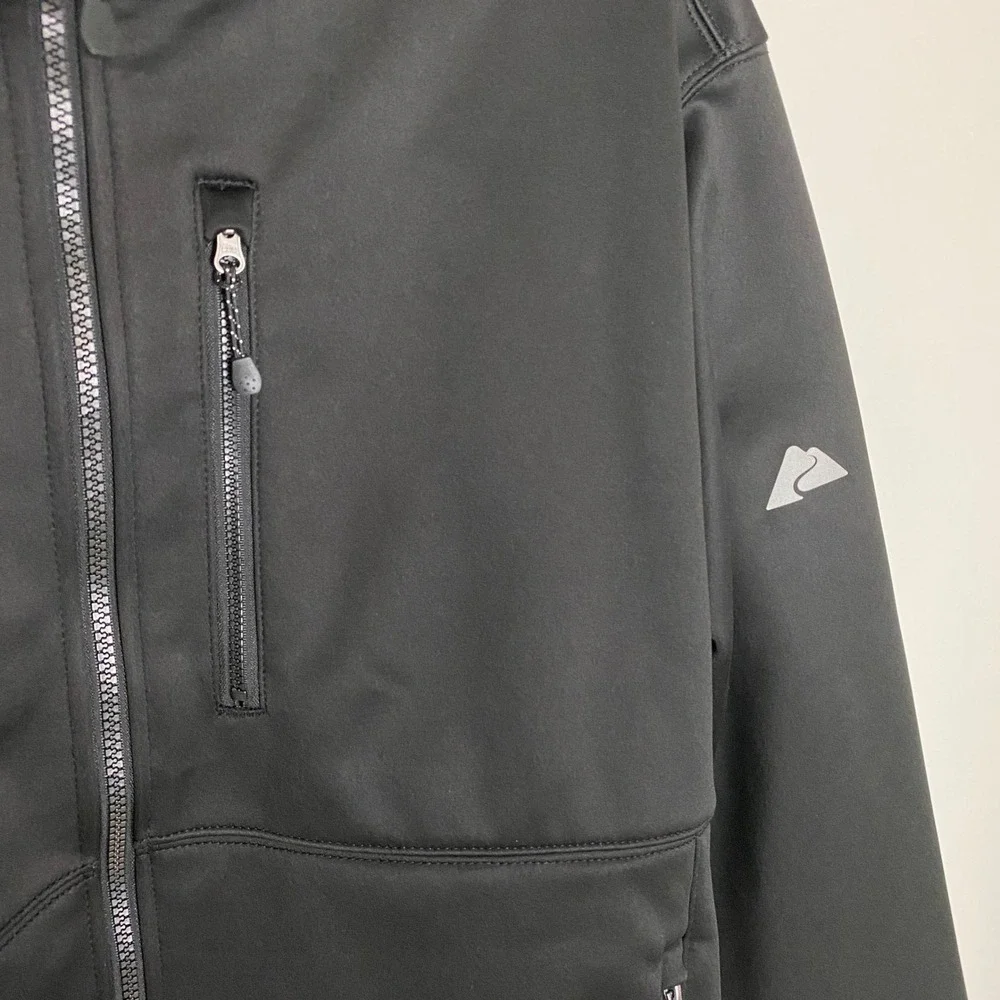 Ozark Trail Mens Black‎ Full Zip Softshell Jacket L Outdoor Gear Lightweight